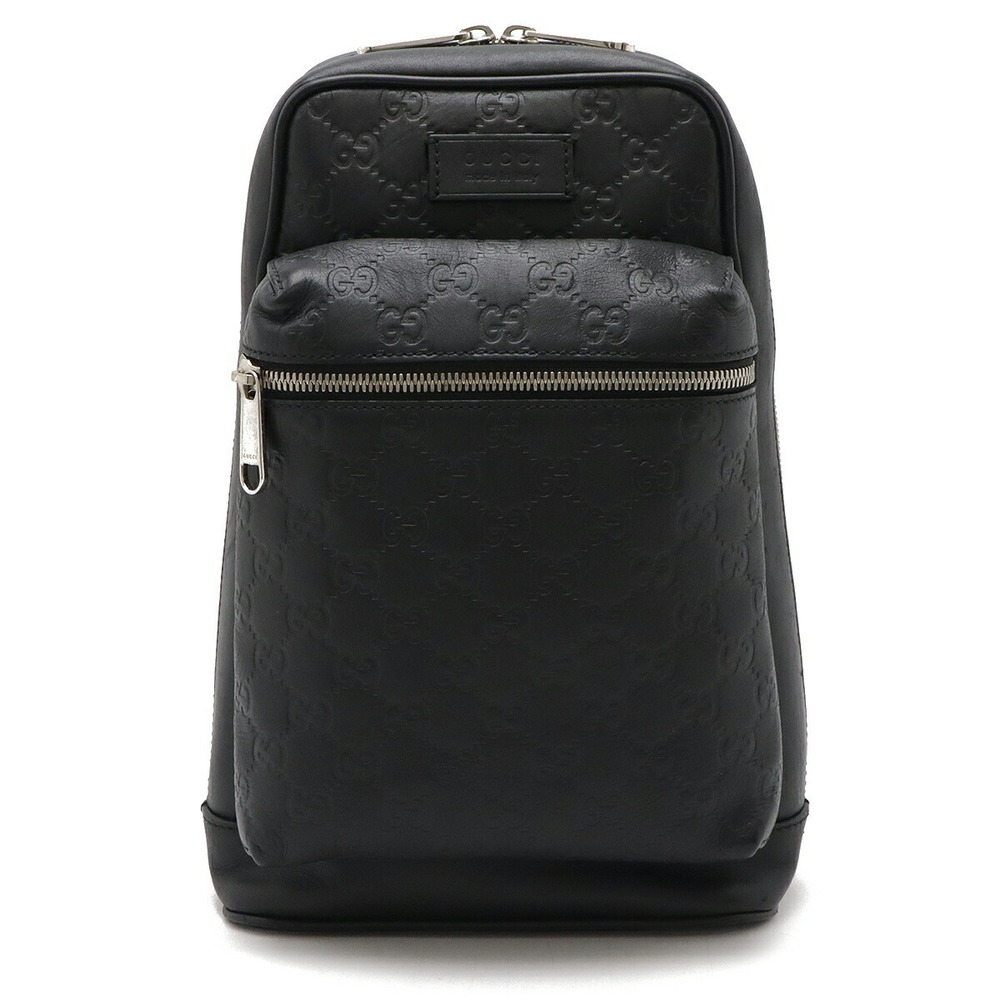 Gucci leather ssima black Crossbody - Picture 2 of 8